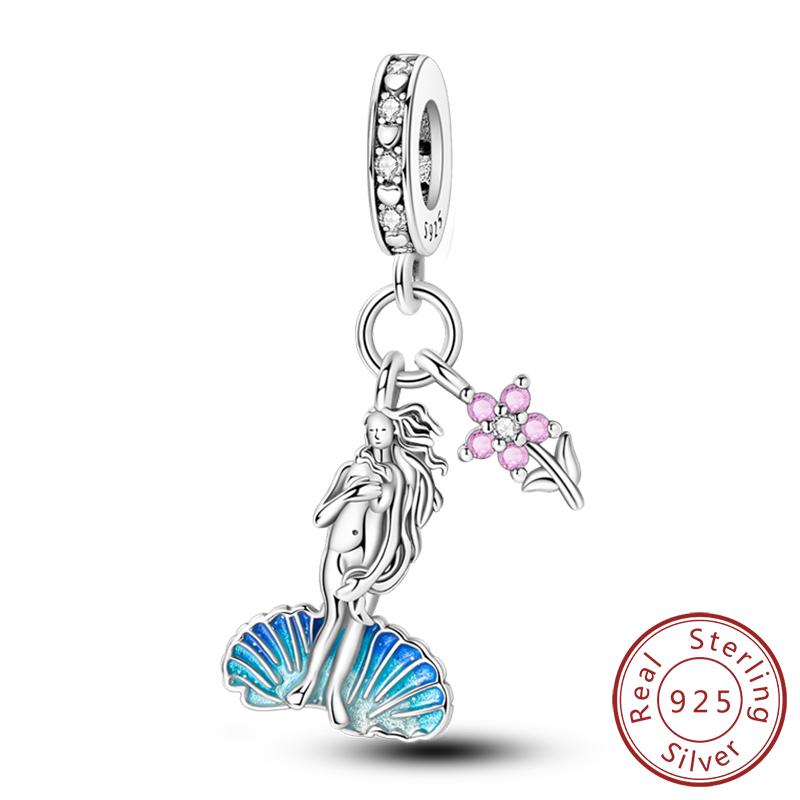 Copper Charms Beads Devil'S Eye Cross Angel Charms Fit Original Charms Bracelets Pendants Fine Diy Jewelry Making For Women