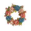 Hydrangea Wreath Flower Wreaths Home Decor 40cm Wall Decoration Large Garland Farmhouse