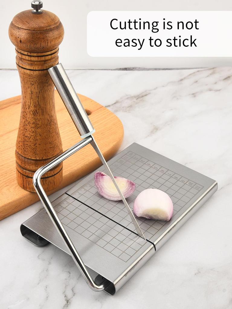 Edelstahl Käse- & Brotschneider mit Skala