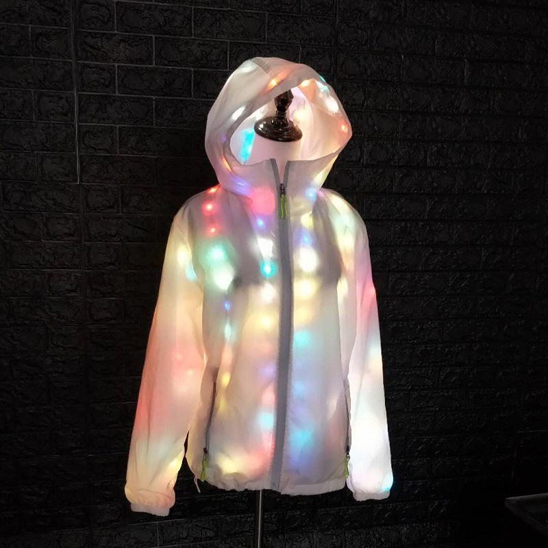 Nordamerikanische LED leuchtende Kapuzen-Performance-Jacke - 611 King Bunter Stil