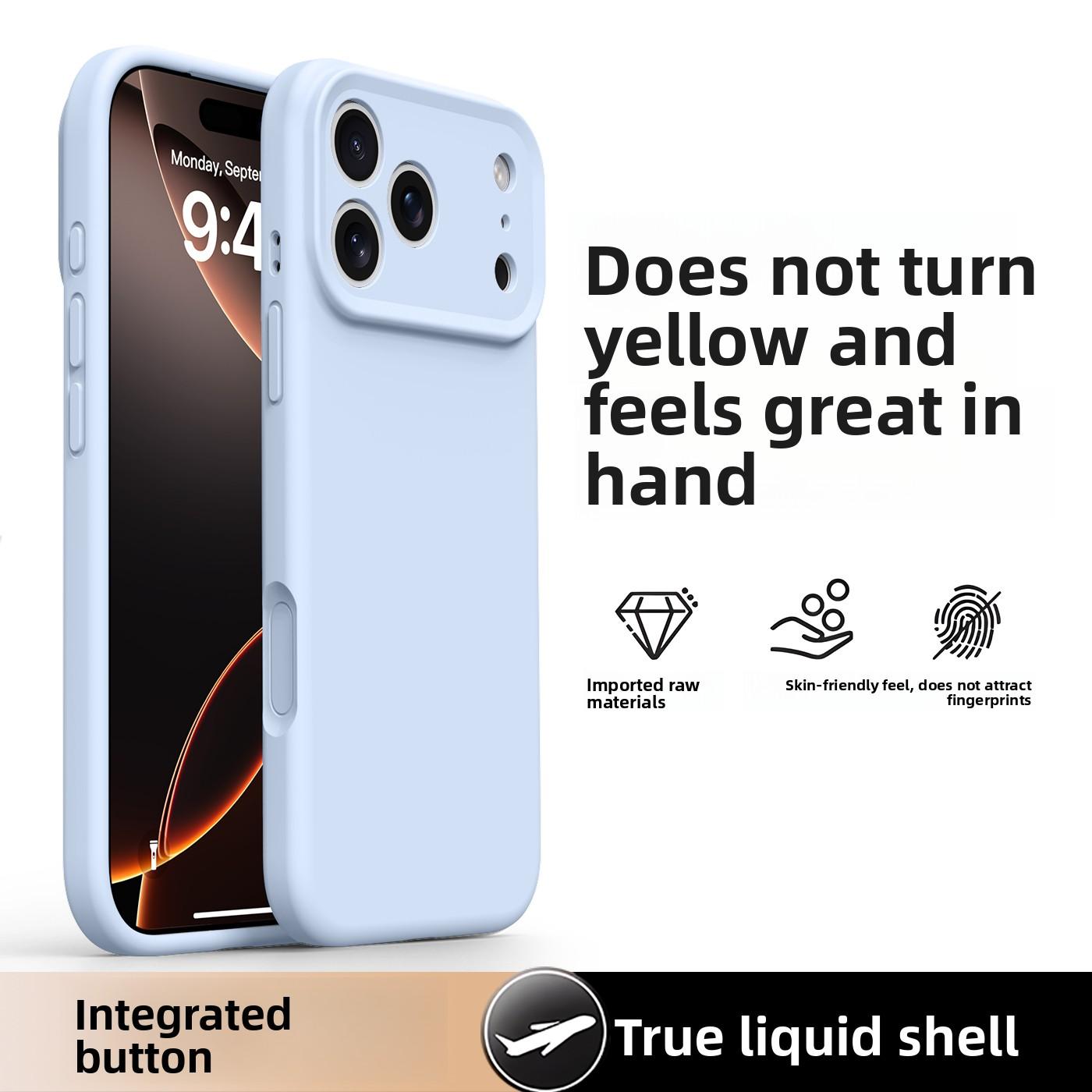 

Liquid Silicone Camera Lens Protection Phone Case for IPhone 17 Air 16 15 14 13 Pro Max Candy Color Shockproof Soft Back Cover iPhone 13 Pro Max синій