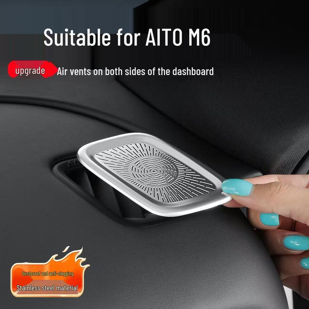 AITO M6 Car Dashboard Vent Covers: Dustproof & Anti-clogging for Central Control