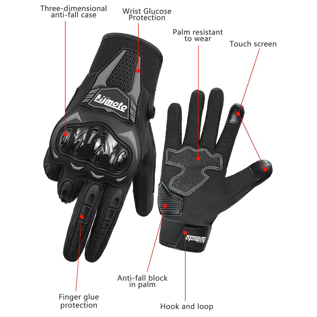Motorcycle Gloves Windproof Waterproof Guantes Moto Men Motorbike Riding Gloves Touch Screen Moto Motocross Gloves Winter