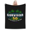 Survivor Season 50 Blankets Winter Comfortable Throw Blanket For Adults Couch Chair Flannel Bedspread Bed Cover