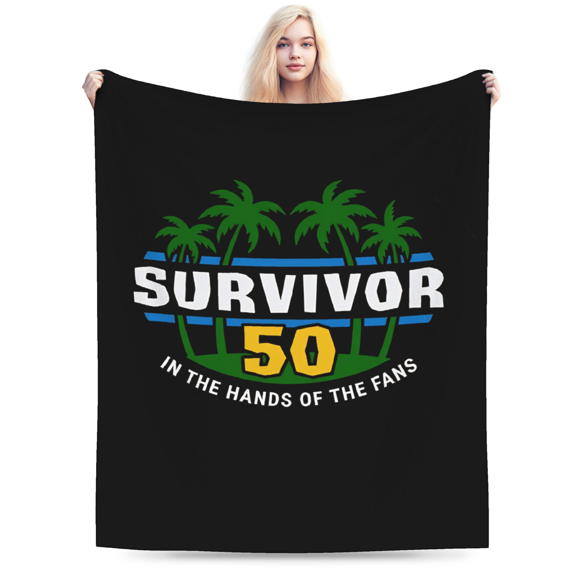 Survivor Season 50  Bedding Throws Soft Casual Blanket  For Bedroom Travel Office Flannel Bedspread Bed Cover 75x90cm