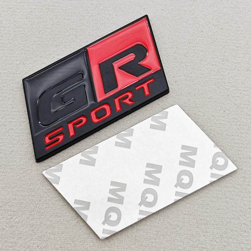 

3D Metal Car Sticker Logo GR Sport HYBRID XLE Fender Side Badge Rear Trunk Emblem For Toyota RAV4 Camry Prius Prado Accessories
