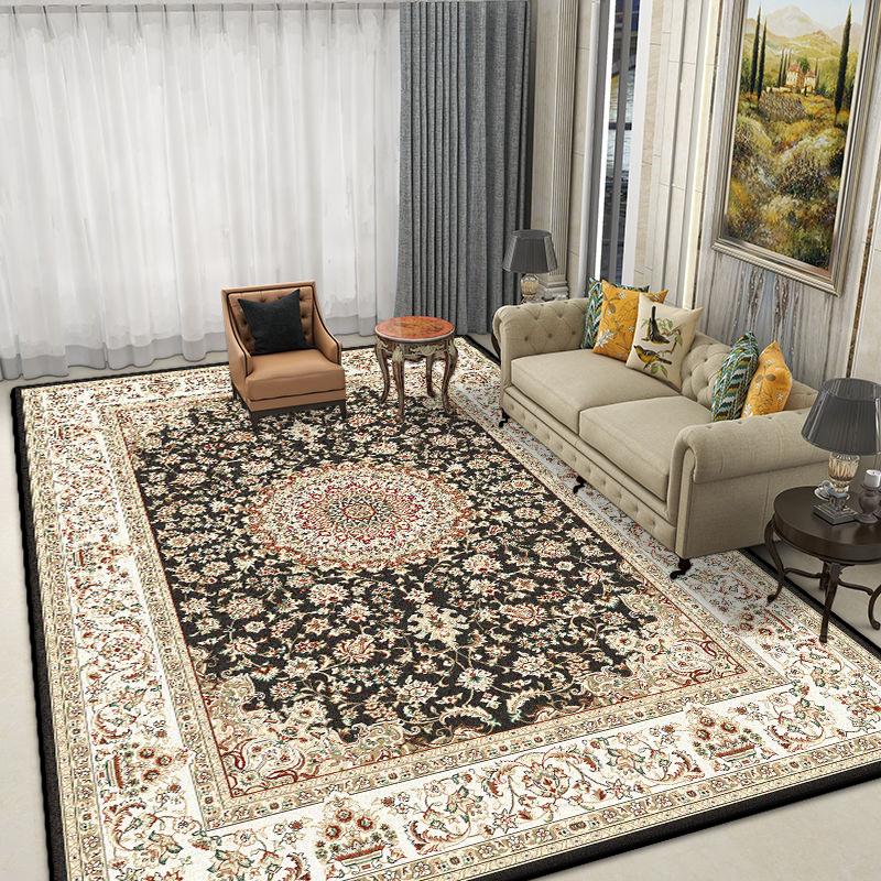 Boho Style Carpet Living Room Antiskid Easy Cleaning Sofa Tables Mat Fluffy Soft Office Lounge Rug Large Area Machine Washable