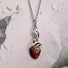 Fashionable Gothic Jewelry with a Bloody Heart Pendant Designs for Enhancing Your Evening or Holiday Look Styles
