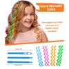 AEE4-40 Pieces Heatless Waves Hair Curler, No Heat Damage Wavy Hair Curlers With 2 Sets Of Styling Hooks, Heatless Curls