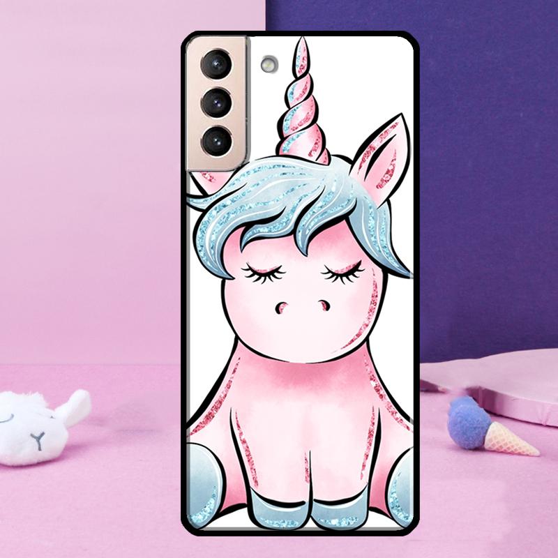 Cute Rainbow Unicorn Phone Case For Samsung Galaxy S25 Ultra S24 S23 Ultra S9 S10 S20 S21 S22 Plus S24 FE Cover