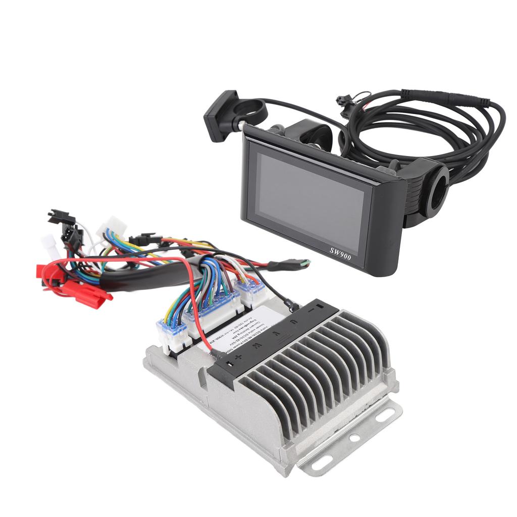 Brushless Motor Speed Controller Kit Water Proof LCD Display Panel for Scooter 36V 48V 60V 500W 28A Cast Aluminum ZM