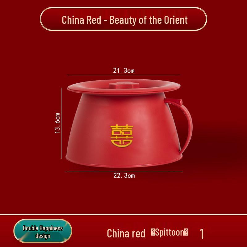 Red Wedding & Housewarming Joy Buckets - Large Plastic Pair in Vibrant Red