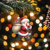 Acrylic Car Cartoon Ornament With Santa Claus Design For Decoration Vehicle