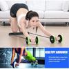 Resistance Bands Ab Roller Knee Mat Waist Slimming Device Abdominal Wheel  Fitness Training