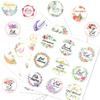 Set of 90Pcs Eid Mubarak Sticker 40mm Decorative Wrapping Sticker for Journal Planner Packaging Party Decoration