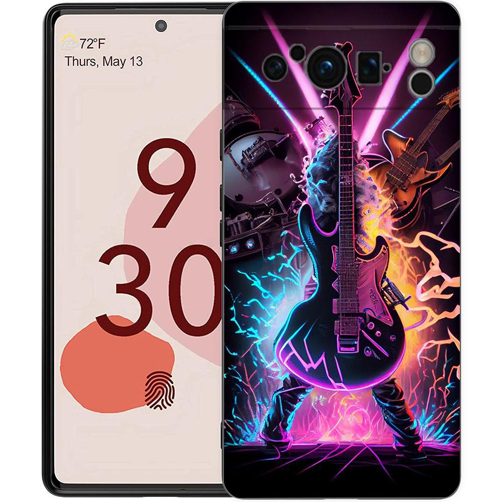 

Guitar Music Art Phone Case Cover for Google Pixel 8 7 6 7A 6A Pro 5G Shockproof Silicone Soft 9 Pro XL 8 Pro 5G Shell Capas Bag Pixel 8 5g