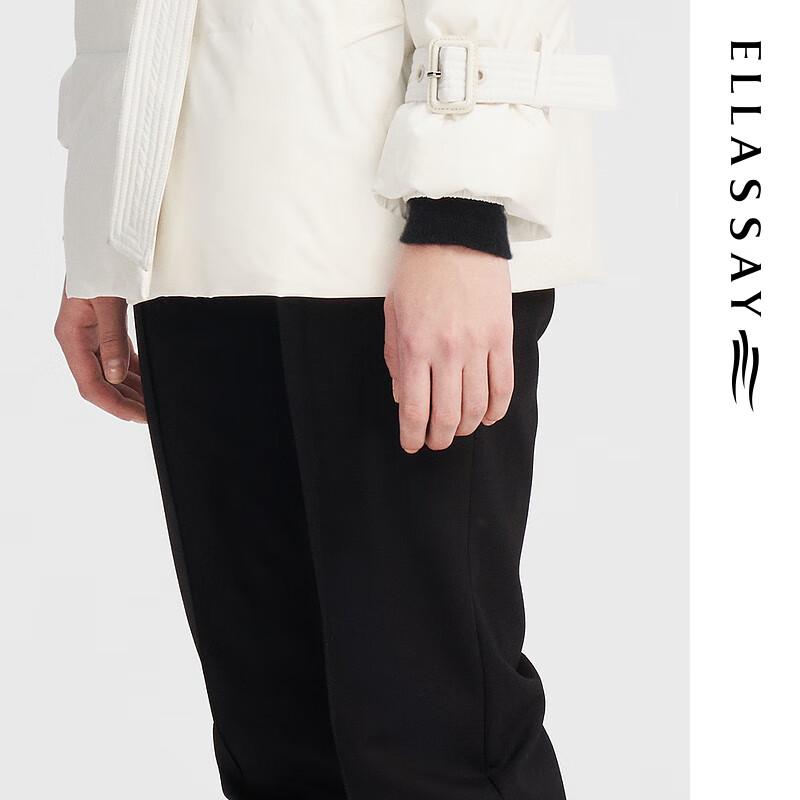 ELLASSAY Women's Autumn/Winter Warm Straight-Leg Casual Trousers