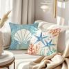 Charming Marine Life Pillow CoversLiving room sofa cushion cover, soft and comfortable, bedroom room decoration