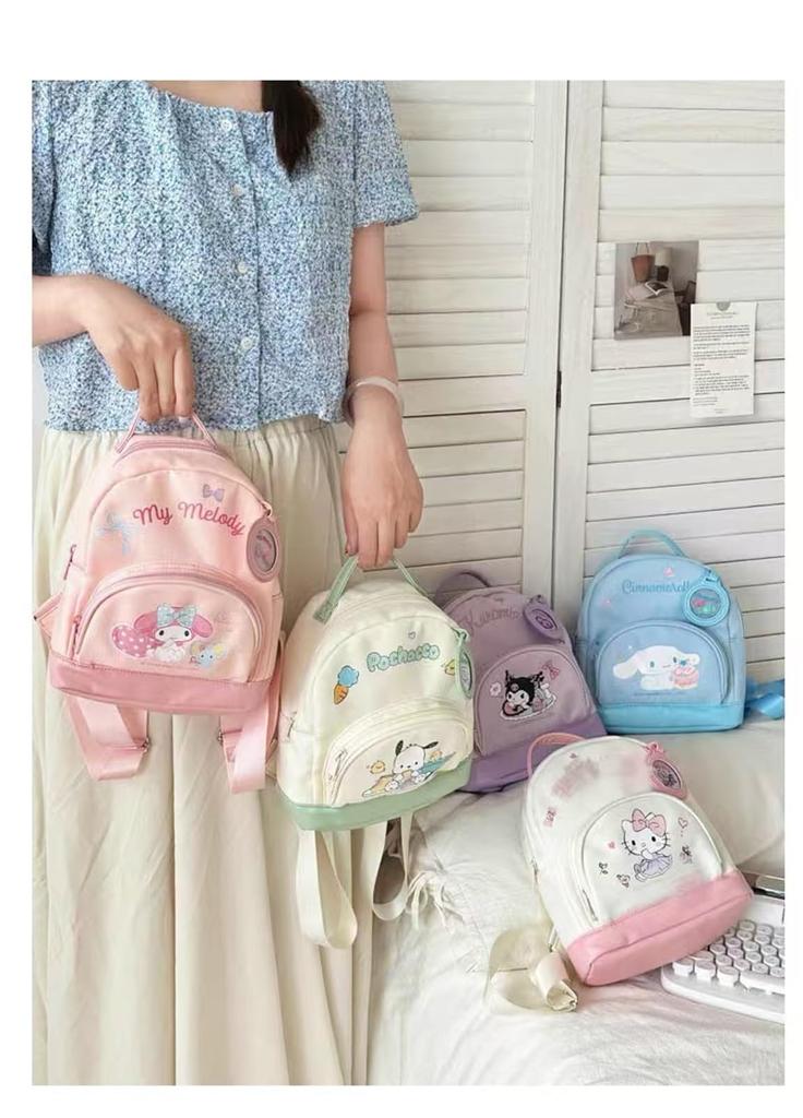 Backpack My Shoulder School entrance [Cinnamoroll, Melody, Kuromi, Pochacco] bag, Rucksack, Compact, Women, Boys, Girls, Kids, Cute, Stylish, Popular,