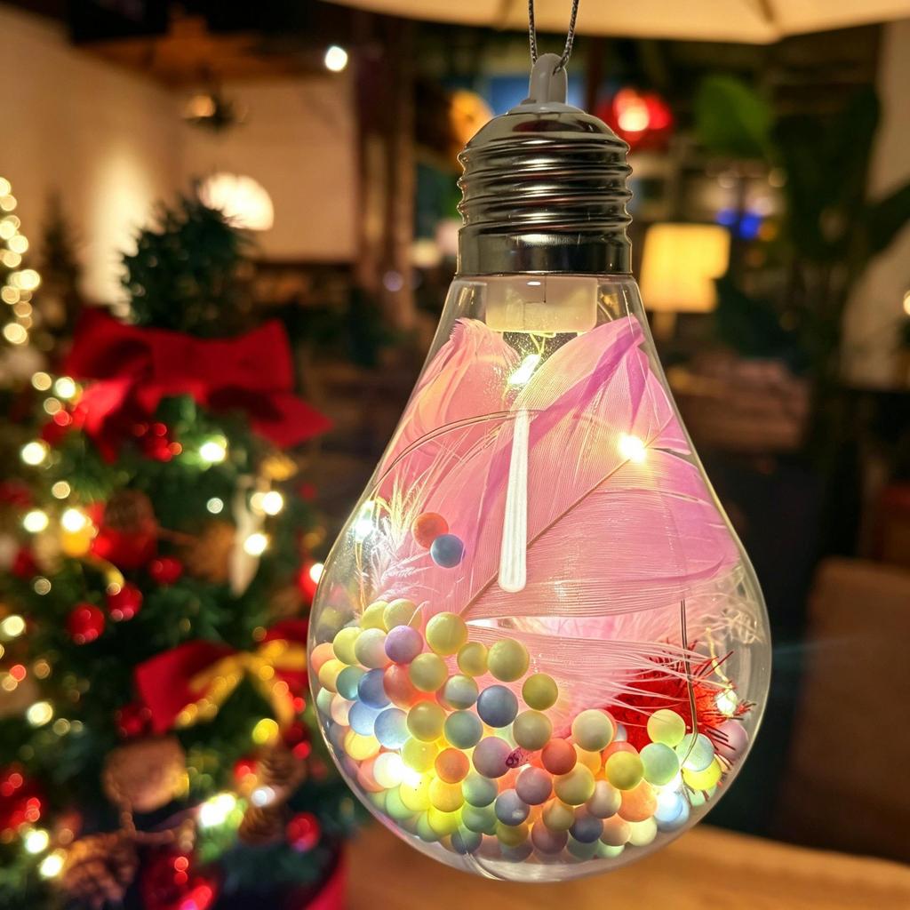 LED Luminous Pentagon-Star Christmas Ornament for Tree Decoration