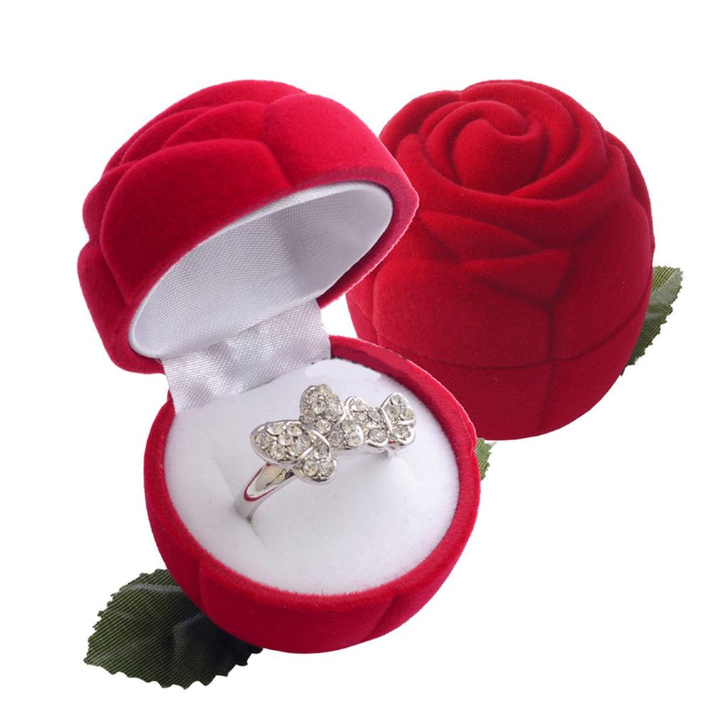Les Trésors De Lily [R8053] - 'Rose Declaration' Ring Box - 45x40 Mm