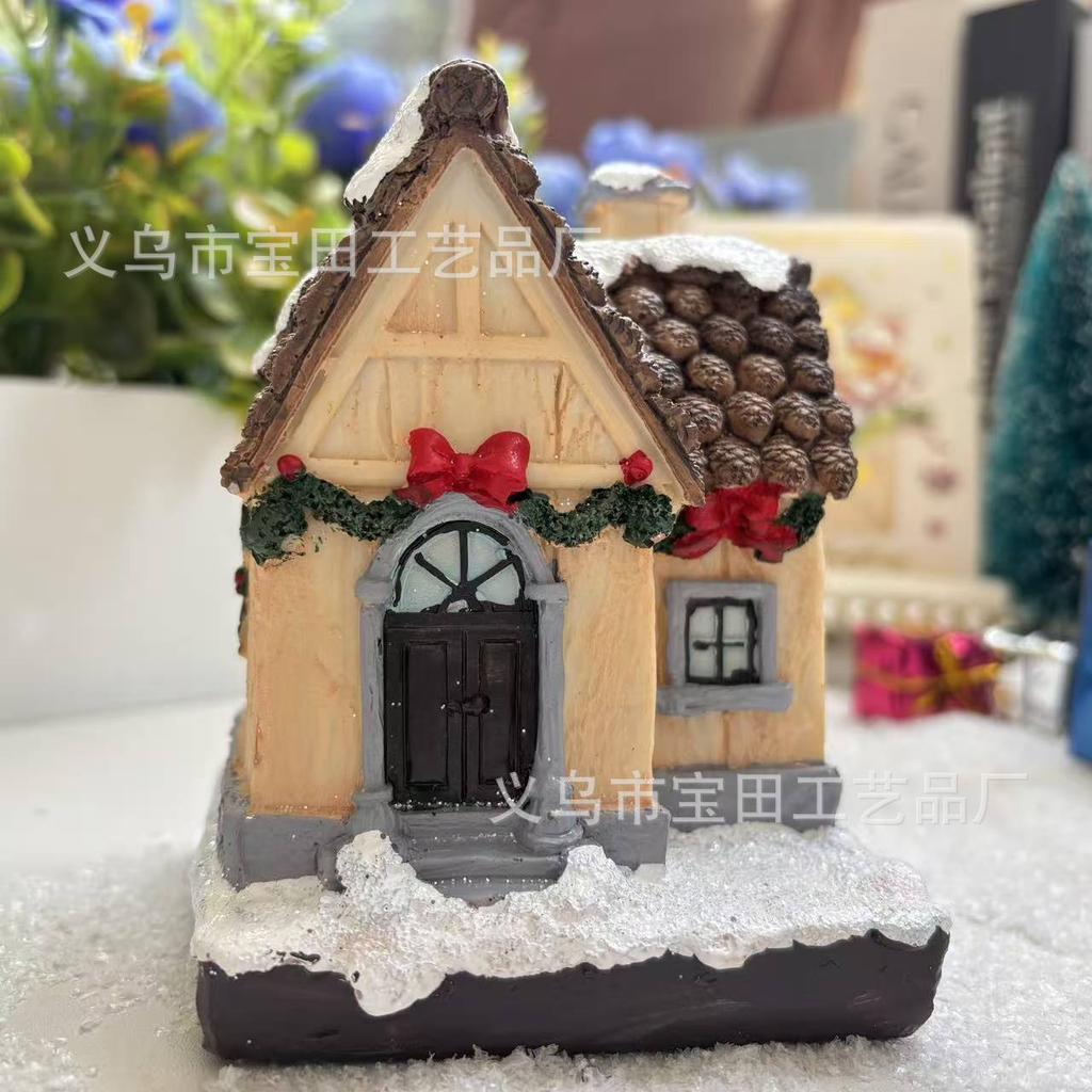 New Christmas Christmas Ornaments Resin Small House Home Decoration Christmas Ornaments Christmas Gifts