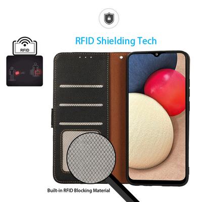 KHAZNEH For Honor 200 Lite Case Leather Wallet Phone Cover Litchi Texture RFID Blocking