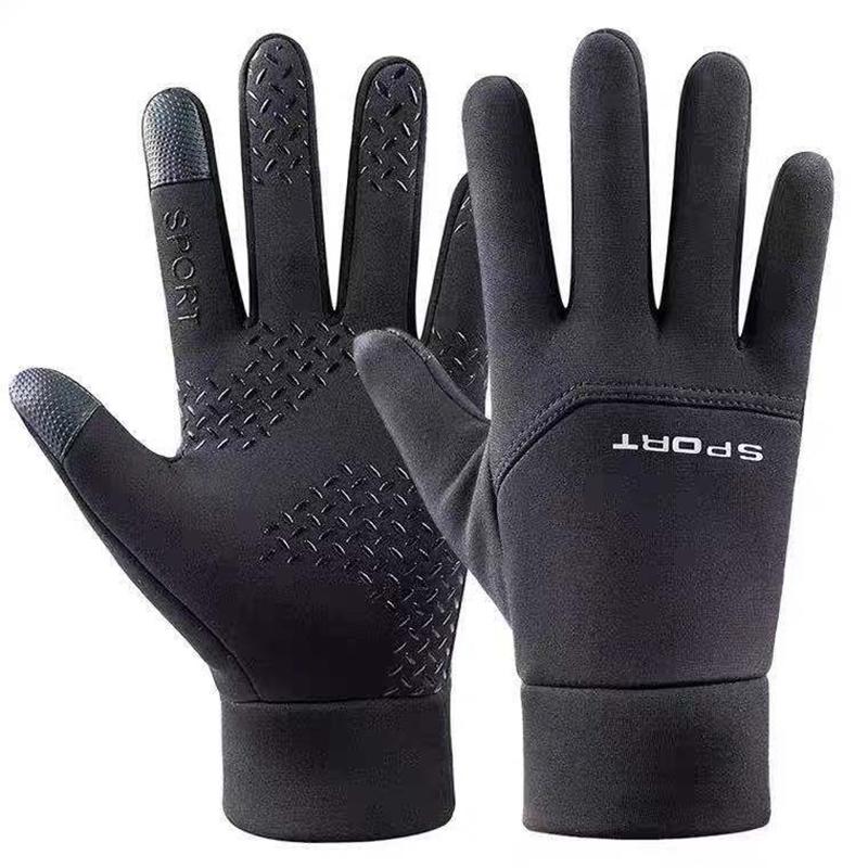 Winter Cycling Warm Gloves for Unisex Outdoor Sports Running Windproof Touch Screen Full Finger Gloves Washable Non Slip Gloves