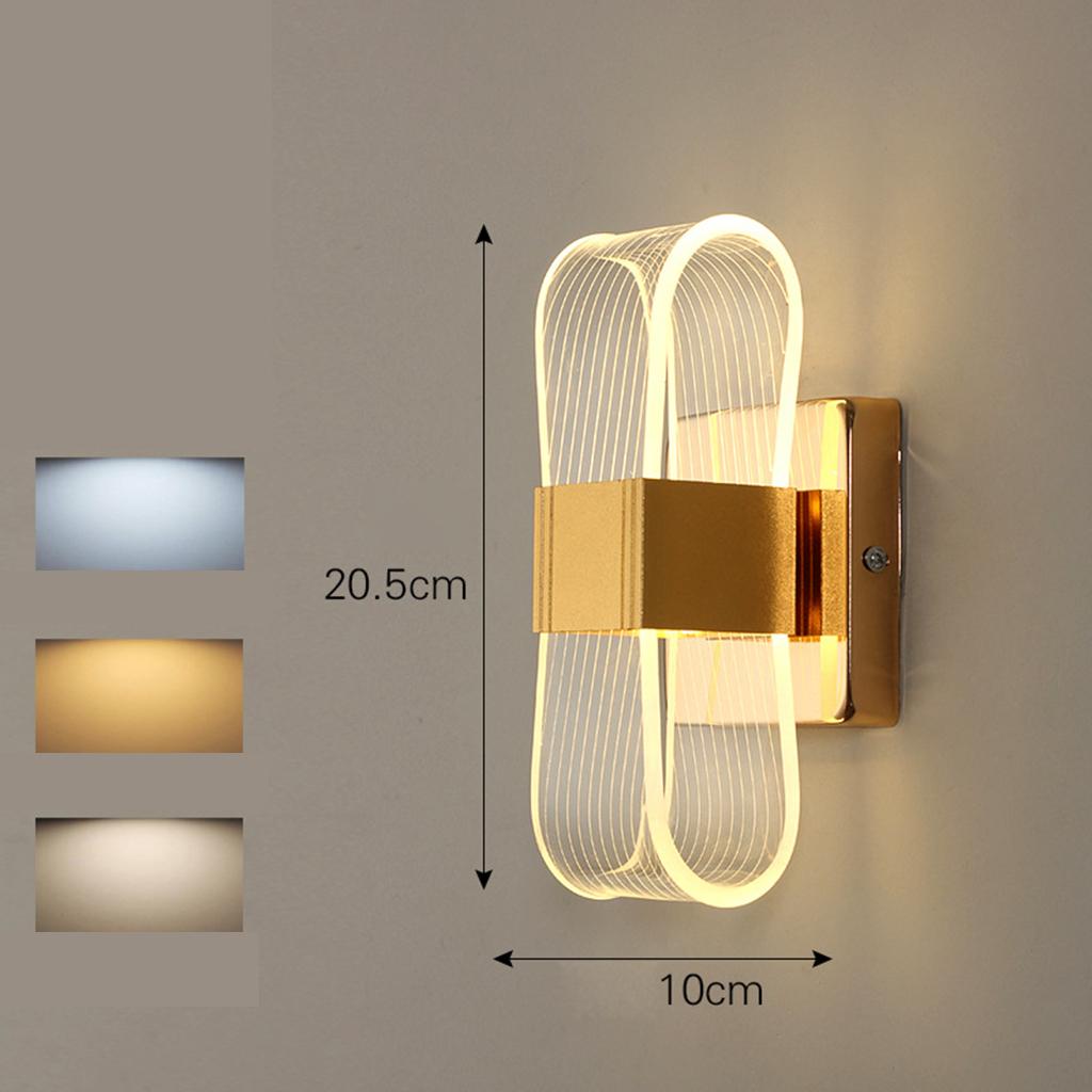Acrylic Modern LED Wall Sconces Lamp Mounted Creative Light Stairway Hallway Cafes Fixtures for