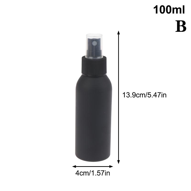 40Ml-250Ml Black Frosted Aluminum Bottle With Cap Perfume Lotion Cosmetic Toner Water Bottle Travel Protable Refillable Bottle