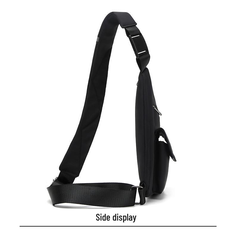 Men's Multifunctional Crossbody Triangle Bag - Casual Shoulder and Sports Chest Bag for Outdoor Cycling