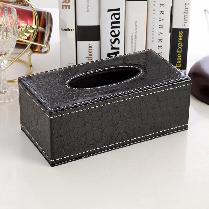 

cmaos Leather Tissue Box
