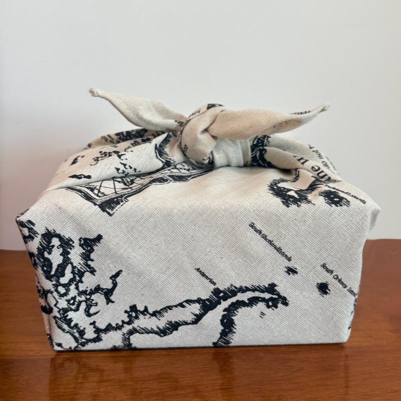 

70x70см Японська вінтажна хустка Фуросікі Тканина для загортання бенто Новий рік Весілля Фестиваль Подарункова упаковка Бавовняна тканина 46x46cm