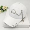 Casual Simple Chain Male Girls Outdoor Female Baseball Cap Visors Cap Snapback Hats With Ring
