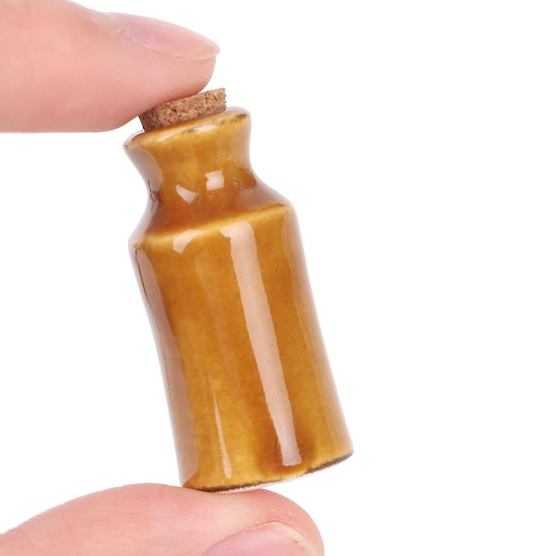 1:12 Dollhouse Miniature Ceramics Jar Seasoning Jar Kitchen Toy Home Decor