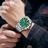 Fashion Business Quartz Watch for Men Multifunctional Sub-Dials Stainless Steel Strap Luxury Mens Watches