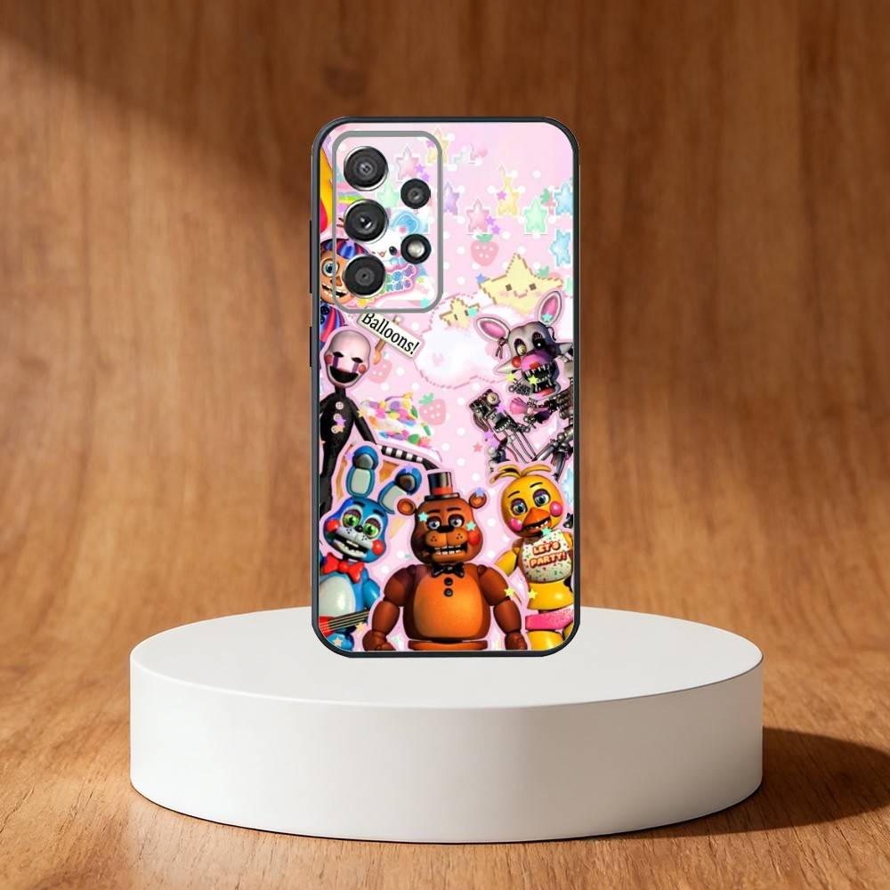 Five Nights At F-Freddys F-Fnaf Phone Case For Samsung S25,S24,S21,S22,S23,S30,Ultra,S20,Plus,Fe,Note,10,9,5G Black Cover