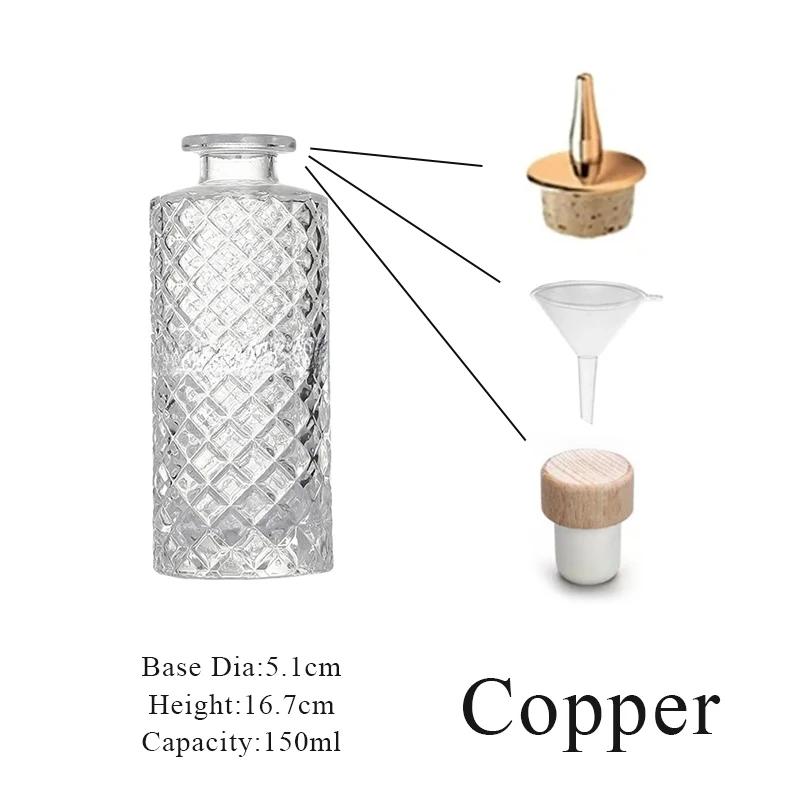 Cocktail Bitters Bottles With Cap Vintage Glass With Stainless Steel Caps Kitchen Seasoning Tools Bar Bartender Accessories