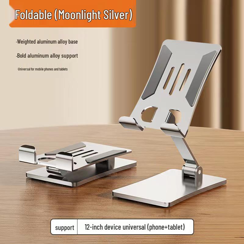 Foldable & Rotatable Metal Phone and Tablet Stand with Custom Logo