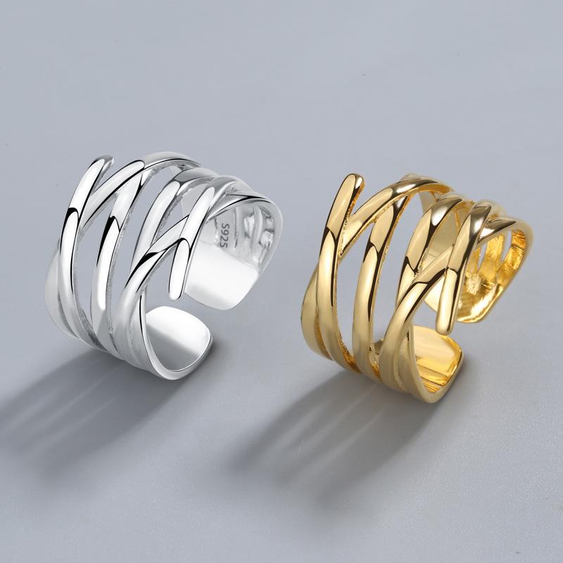Xiaomi 925 Sterling Silver Rings For Women Zircon Gold Ring Anillos Plata 925 Para Mujer Bagues Pour Femme Ringen Fine Jewelry