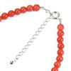 Mediterranean Red Coral Bracelet, Silver, Undyed.
