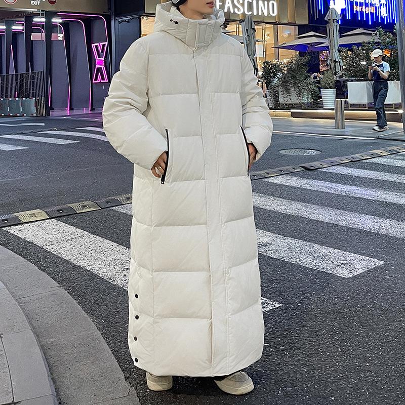 Korean Style Long Down Jacket - Unisex Casual Warm Outerwear