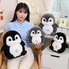 Cuddly Lifelike Polar Penguin Plush Toys Stuffed Chubby Snowflakes Penguin Doll Soft Cozy Hugging Animal Doll Kawaii Gift