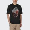 Jordan X Travis Scott Flame Print Rhinestone Round Neck Short Sleeve T-Shirt Men Tops Black DO4102-010