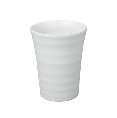 CB Japan Vacuum Insulated Full Ceramic Hybrid Heat Retention Like Stainless Steel Yuragi Telax Tumbler, 300ml, Gray, Coating, Dual-Layer Construction,