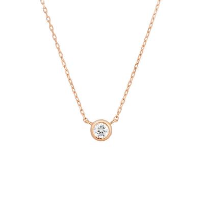 Diamant 10K Roségold Halskette 151736123103 canal4℃ (PG)
