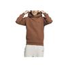 Adidas Solid Color Logo Design Hooded Long Sleeve Sweatshirt Men Sweatshirt Brown JE8628