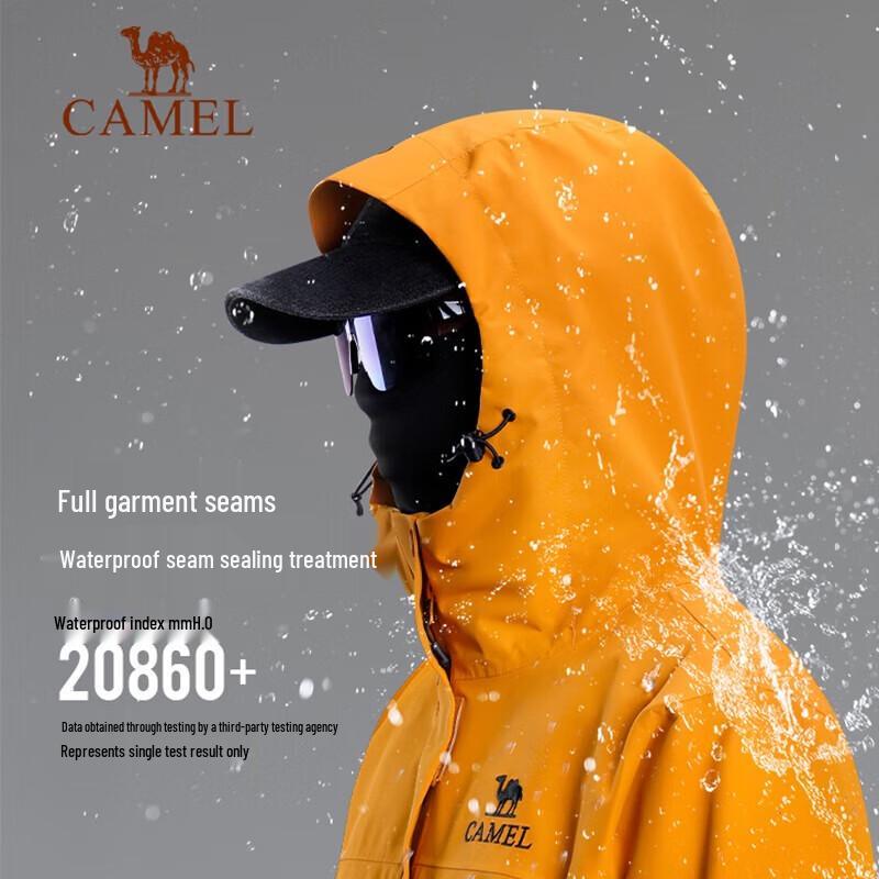 CAMEL 2025 3-in-1 Waterproof Windbreaker Jacket