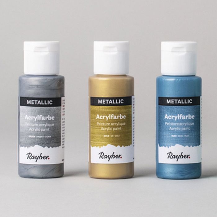 Kit de peintures acryliques métalliques