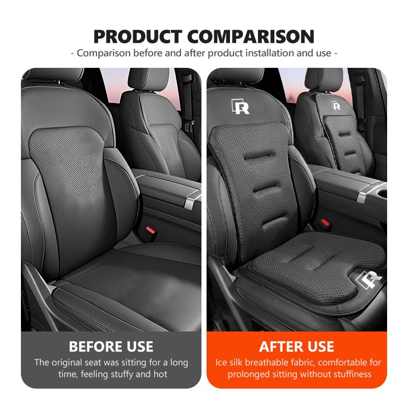 For Volkswagen VW Car Seat Cushion Perforated Breathable Car Cushion Accessorie Golf Polo 4 5 6 Passat B5 B6 B7 CC Jetta Tiguan QR9